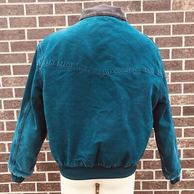Carhartt J14DTL Dark Teal Quilted Flannel Lined Duck Santa Carhartt J14DTL Dark Teal Quilted Flannel Lined Duck Santa