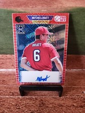 2021 Leaf Pro Set PROSPECT ROOKIE RC RED Mojo AUTO - MITCHELL BRATT