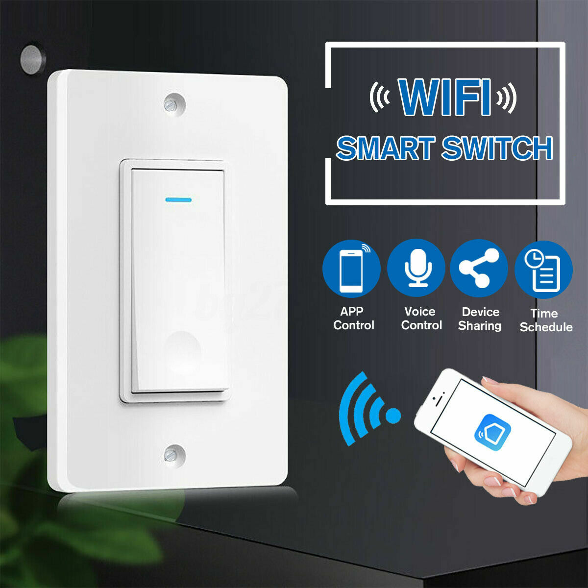 Smart Switch Wall Light WIFI Remote For Alexa Google IFTTT