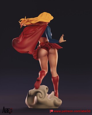 Abe3D Supergirl 1/6 1/4 scale printed resin model unpainted DIY kit