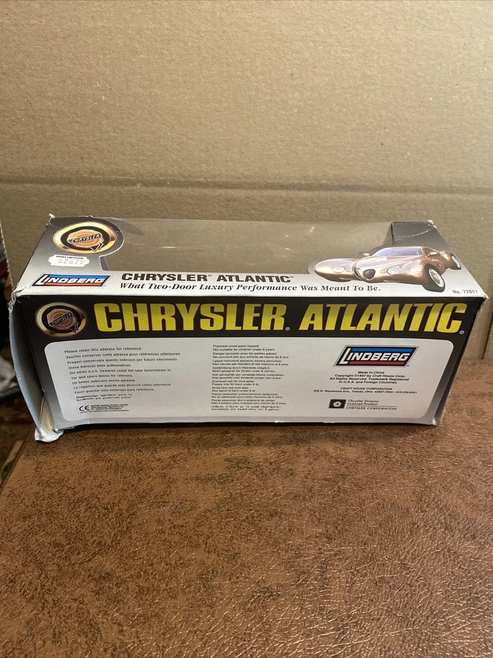 LINDBERG 1997 CHRYSLER ATLANTIC PROMO 1:24 - Image 3 of 3