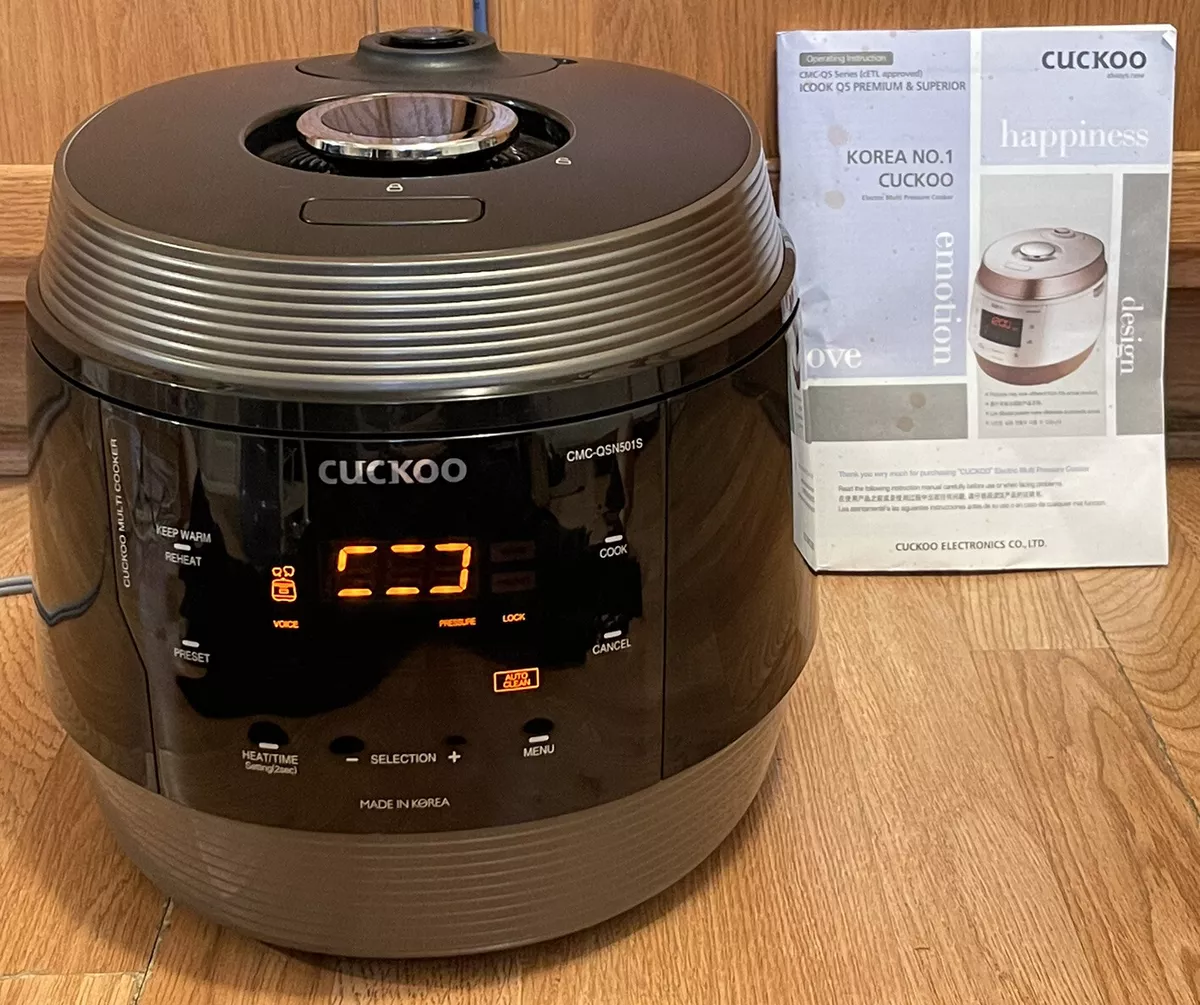 Cuckoo 6-Quart 8-in-1 Pressure Cooker (cmc-zsn601f) Stainless Steel/Black