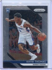 2018-19 Panini Prizm Rookie RC NO. 122 Khyri Thomas - Detroit Pistons