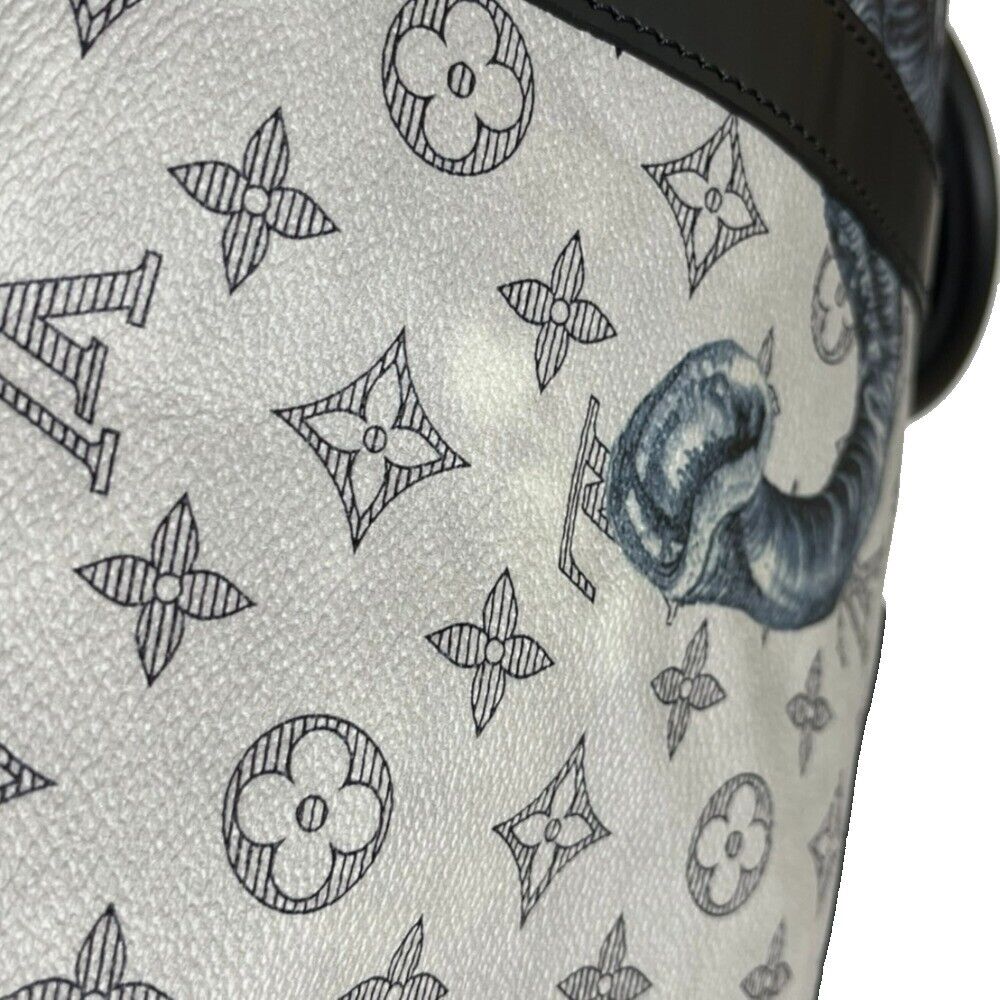 Louis Vuitton x Chapman Brothers Keepall Bandouliere Monogram Savane Ink 45  Blue/Grey