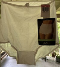 Vintage Bali Skimp Skamp High Waist Briefs Silky Nylon Panties Size 7 NEW NOS