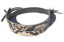 Western Hatband B  W Python Snake Skin W Ties New
