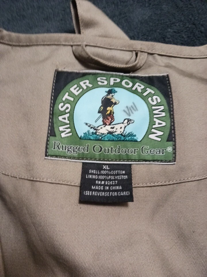 Master Sportsman Hunting Tan Vest Size XL Ammo Loops Pockets Utility Fishing - Image 2 of 4