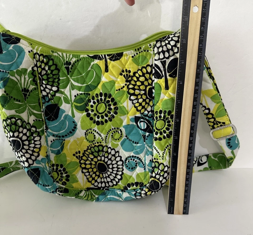 Bolso Bandolera Vera Bradley On the Go Patrón Limas Hobo Bolso de Mano ¡BONITO!! Foto 4 de 4