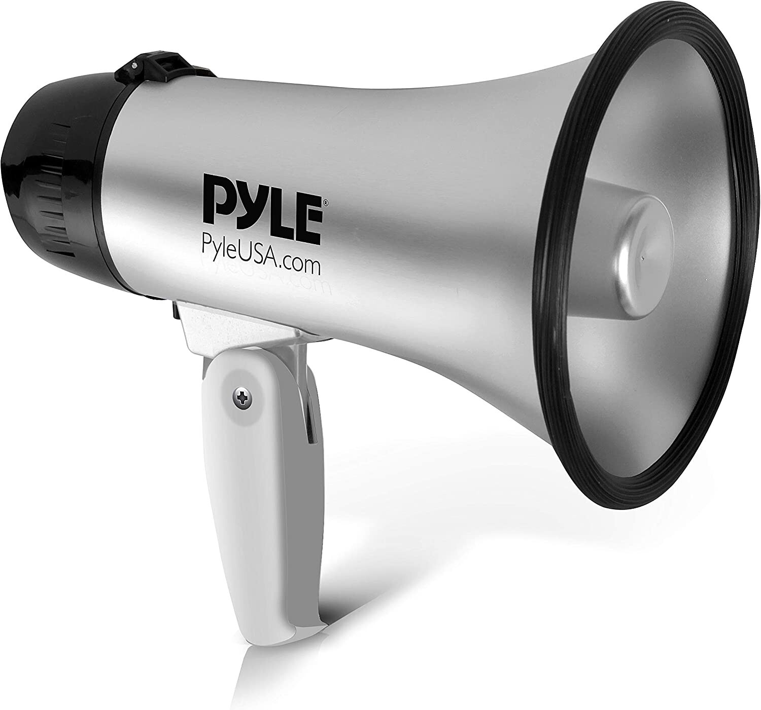 Pyle Megaphone Speaker PA Bullhorn - 20 Watts & Adjustable Vol Control W/ Built-