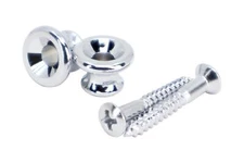 GOTOH EP-B1 Standard Size Guitar Strap Buttons - Chrome