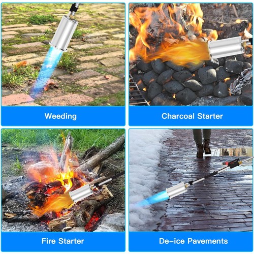 Propane Torch Weed Burner Weed Torch Flamethrower Heavy Duty Blow Torch Control - Picture 4 of 7