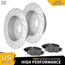 274mm Rear Brake Rotors + Ceramic Pads for Subaru Forester Impreza XV Crosstrek