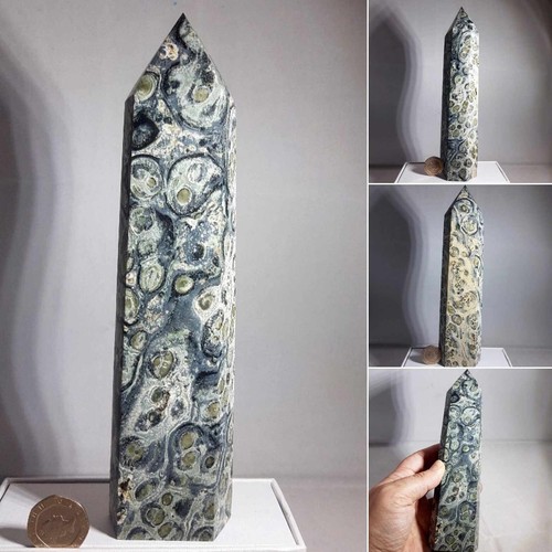 Kambaba Jasper tower 540g 19cm x 5cm gemstone collectable point stone rock