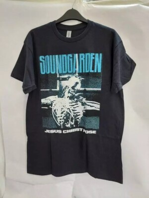 Soundgarden Jesus Christ Pose Band 90's Black Short Sleeve Unisex