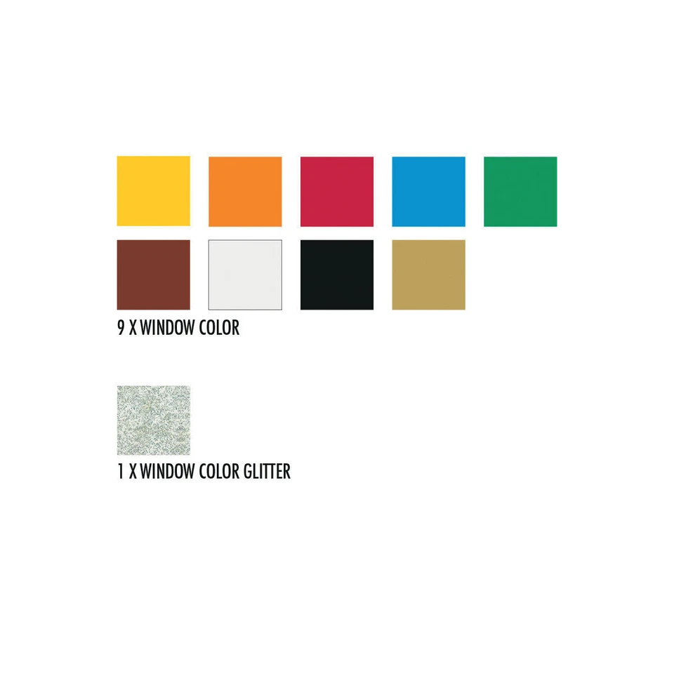 Marabu Window Color Set Xmas Fenster Mal Vorlage 10x Farben je 25ml Weihnachten - Bild 3 von 4