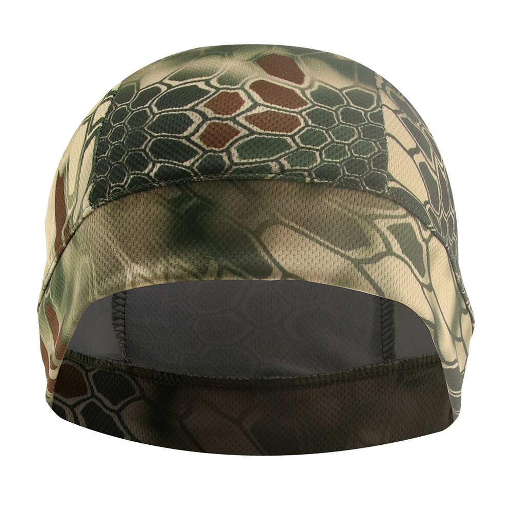 Outdoor Cycling Helmet Liner Cap Windproof Sunscreen Python Pattern Hat