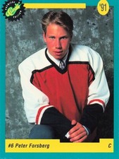 Peter Forsberg Rookie Premiere Classic Edition 1991 Hockey Card #5