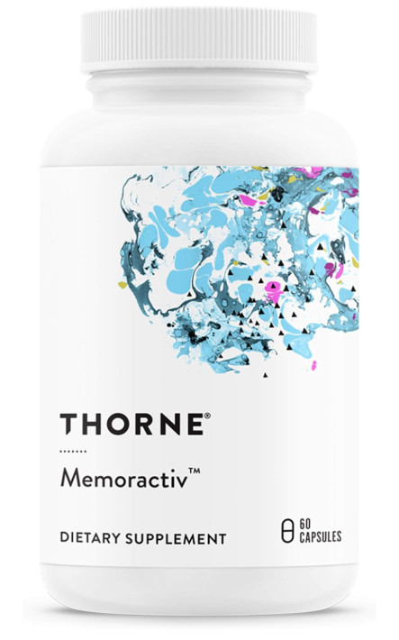 Thorne Memoractiv 60 Capsules Nootropic Brain Supplement for Focus, Creativity