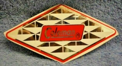 Coleman Sticker Large Diamond Logo, Used on Coleman Coolers & Jugs, Part# D145