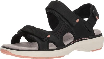 Unstructured by Clarks - Damen Sport Sandale, schwarz, Leder, Gr. 42, OVP