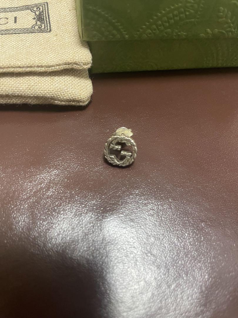 Gucci Interlocking Stud Earring One Ear Arabesque… - image 1