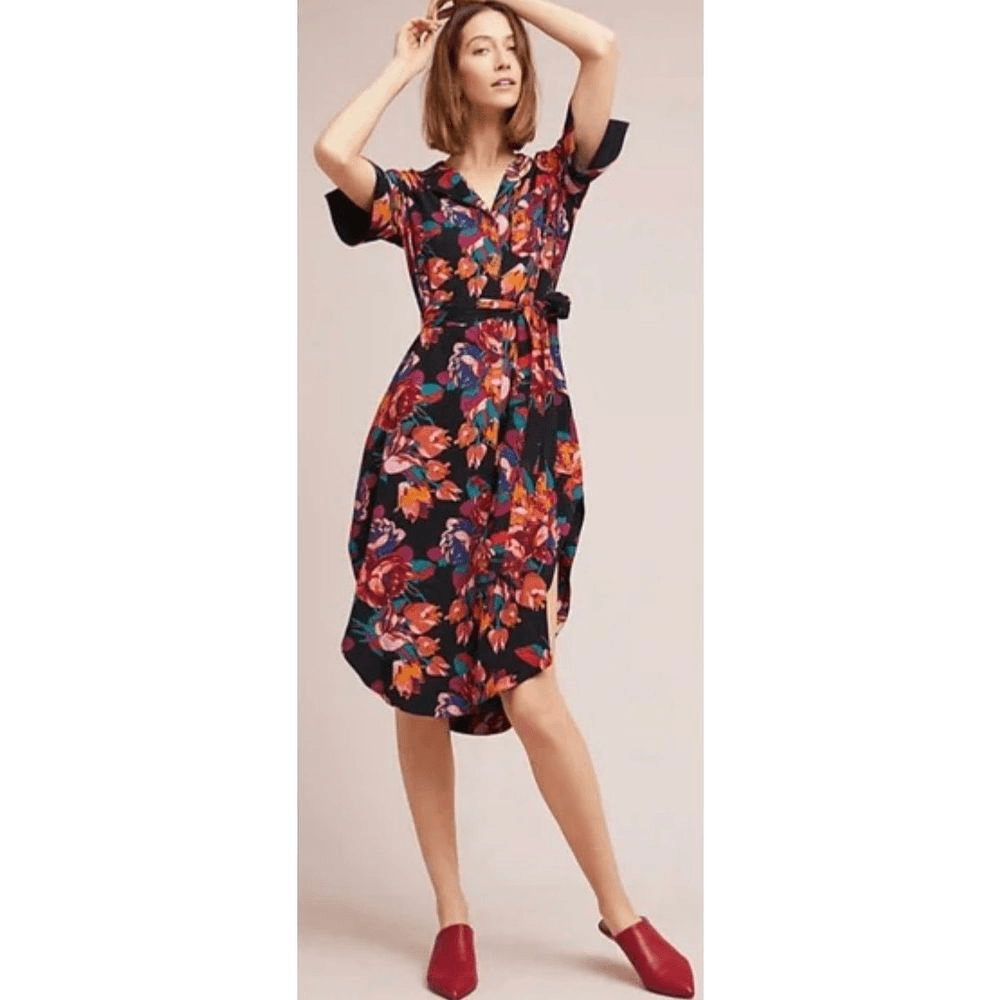 maeve button front shirt dress Maeve Buttonfront Shirt Dress
