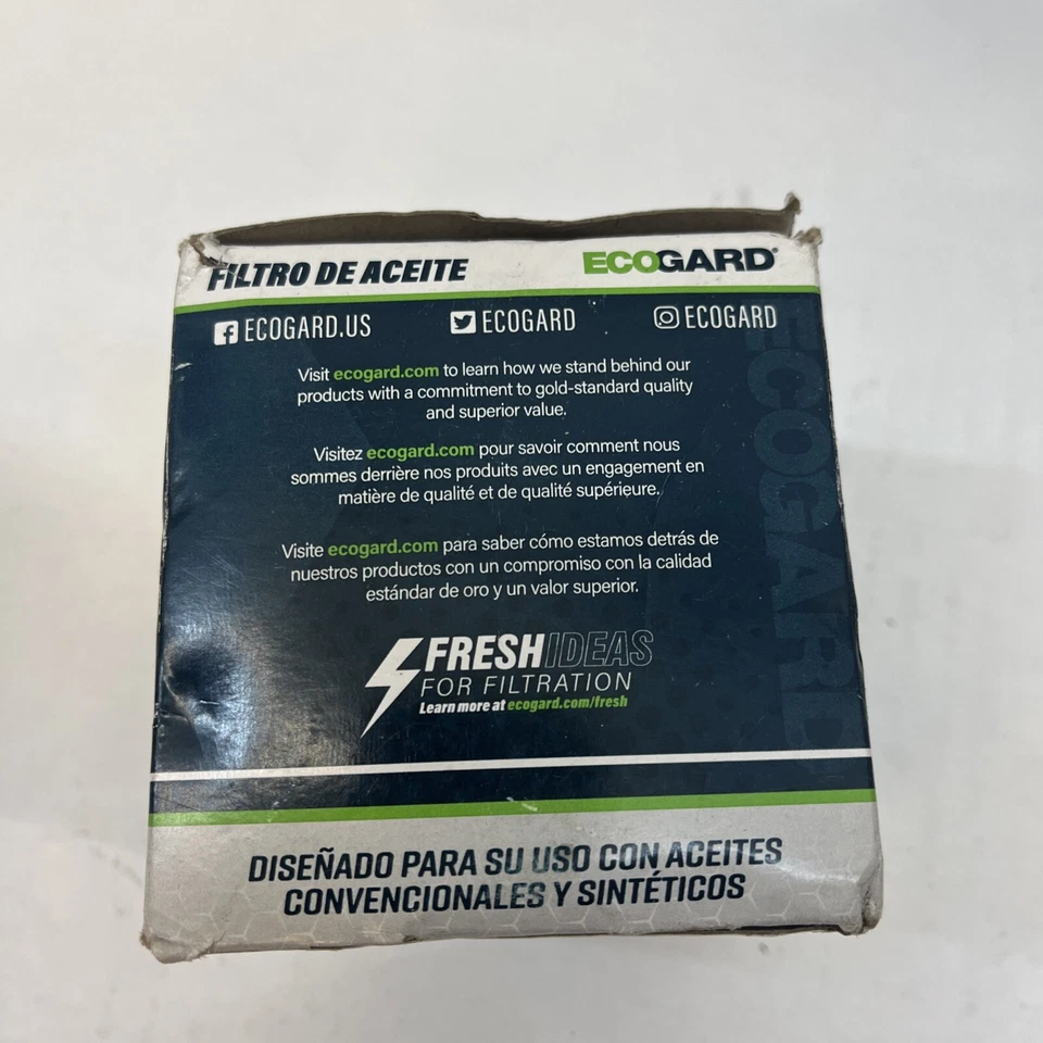 ECOGARD 发动机机油过滤器 X10185 批量 3 件 — 第 2/3 张图片