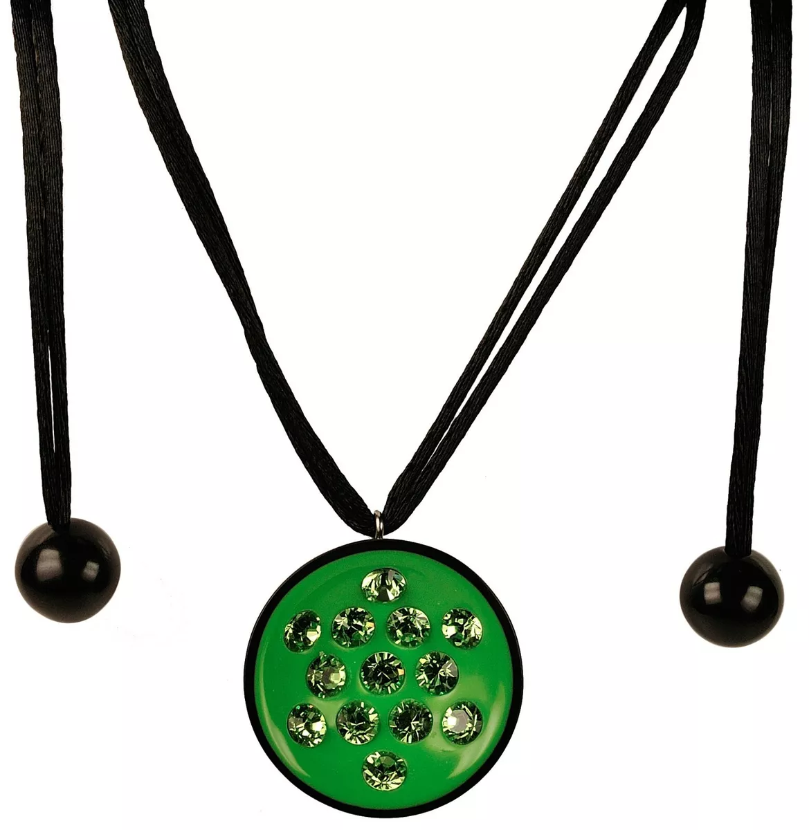 ZSISKA CANNONBALL ADJUSTABLE PENDANT WITH CRYSTALS