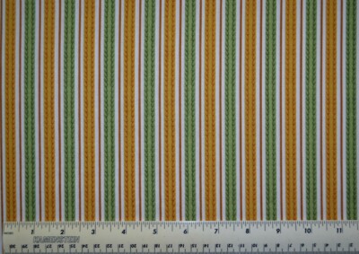 By the 1/4 yd 100% cotton fabric Wilmington Prints Feline Fine Stripe green gold