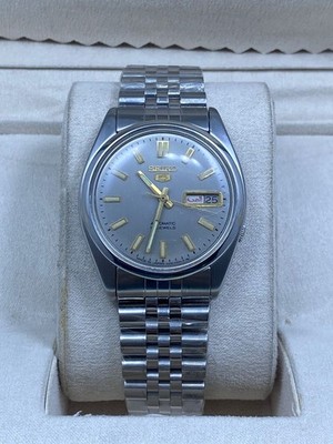 Seiko 5 Automatic 7009-821J  Men's Silver Dail Day/Date Vintage Japan Watch