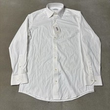 Collars  Co Shirt Mens Small White Stretch Dress Long Sleeve Spread Collar
