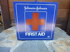 Vintage Metal First Aid Kit Full Johnson & Johnson 8162