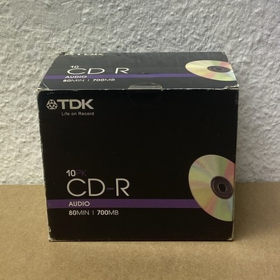 10x TDK CD-R Audio 80 Minuten / 700 MB Rohlinge - Neu & OVP