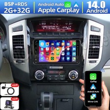 Android 14 Carplay For Mitsubishi Pajero Montero 2006-2017 Car Stereo Radio Gps