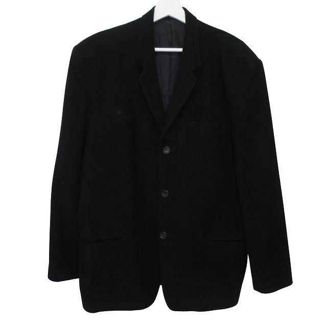 Yohji Yamamoto Black Coats, Jackets & Vests Wool Outer Shell for