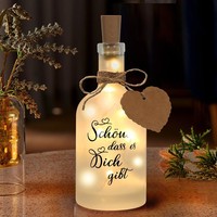 Led Flaschenlicht Mit Spruch SchöN Dass Es Dich Gibt Dekoflasche Geschenk FüR
