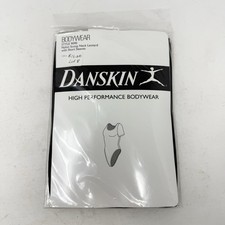 VTG Danskin High Performance Bodywear Leotard Nylon Spandex Sz M Short Sleeve