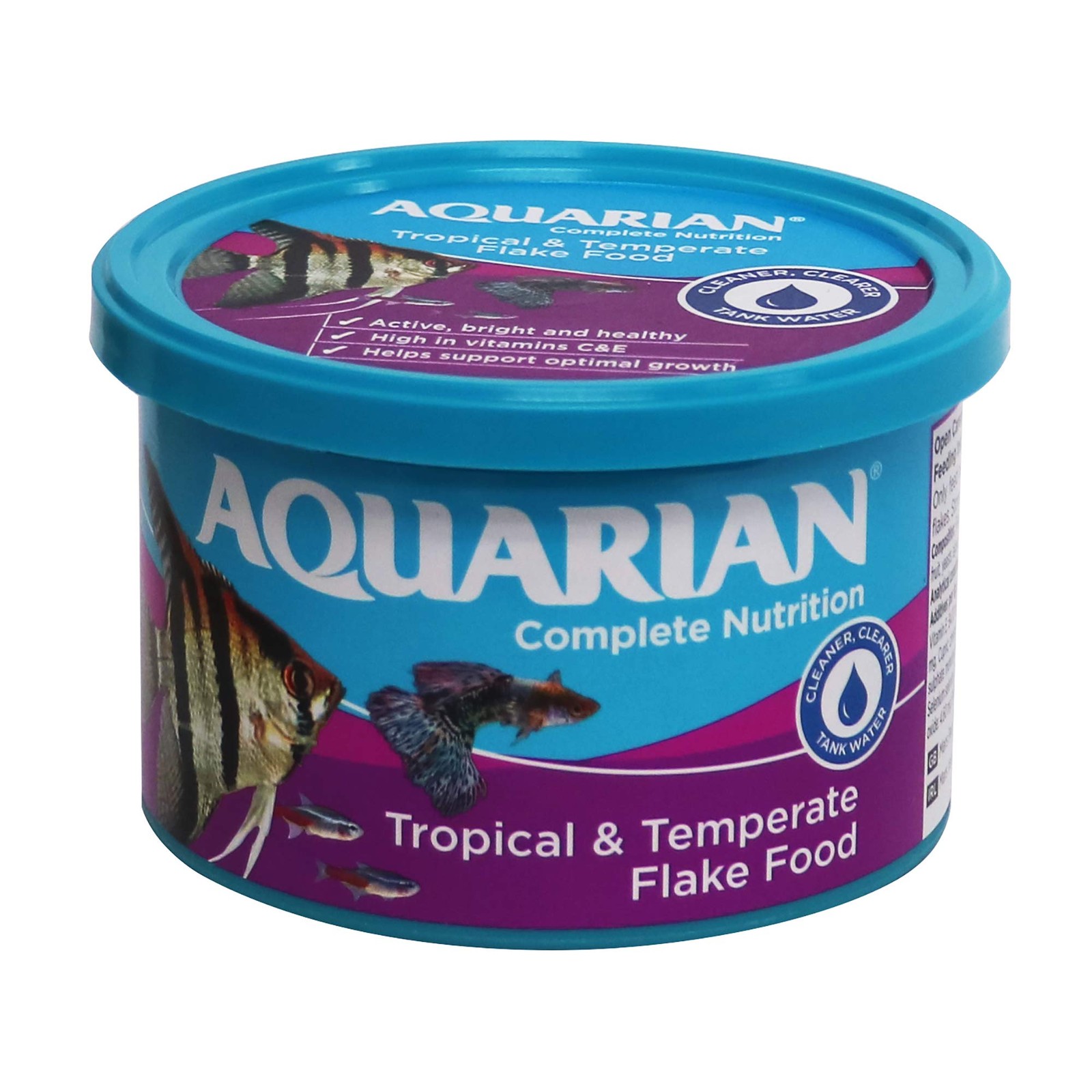 Complete Nutrition, Aquarium Tropical & Temperate Fish Food Flakes, 50g Conta...