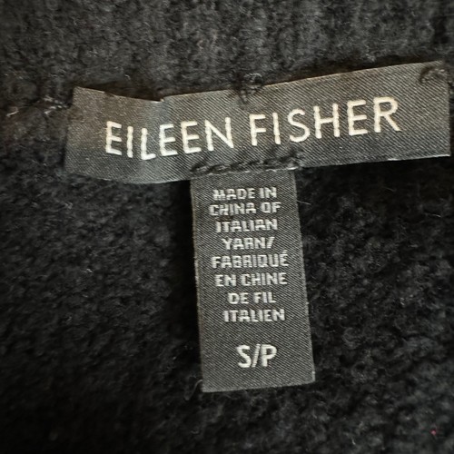 Eileen Fisher Bio Baumwolle Oversize Pullover S schwarz Lagenlook Staple Capsule - Bild 12 von 13