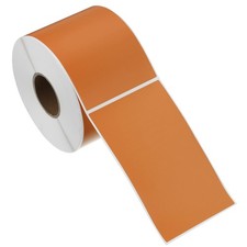 500Pcs Rectangular Color Coding Labels, 5"x3" Labels Sticker Roll, Orange