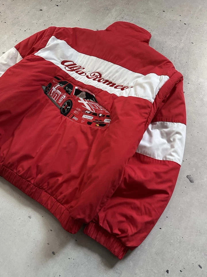 Chaqueta de Carreras Alfa Romeo DTM 155 V6 Ti Años 90 De Colección Muy Rara Fan Coleccionable Foto 3 de 4
