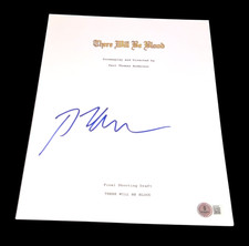 PAUL THOMAS ANDERSON SIGNED AUTOGRAPH MOVIE SCRIPT THERE WILL BE BLOOD BECKETT