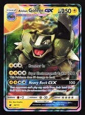 Alolan Golem GX 34/111 SM - Crimson Invasion Ultra Rare Pokemon Card