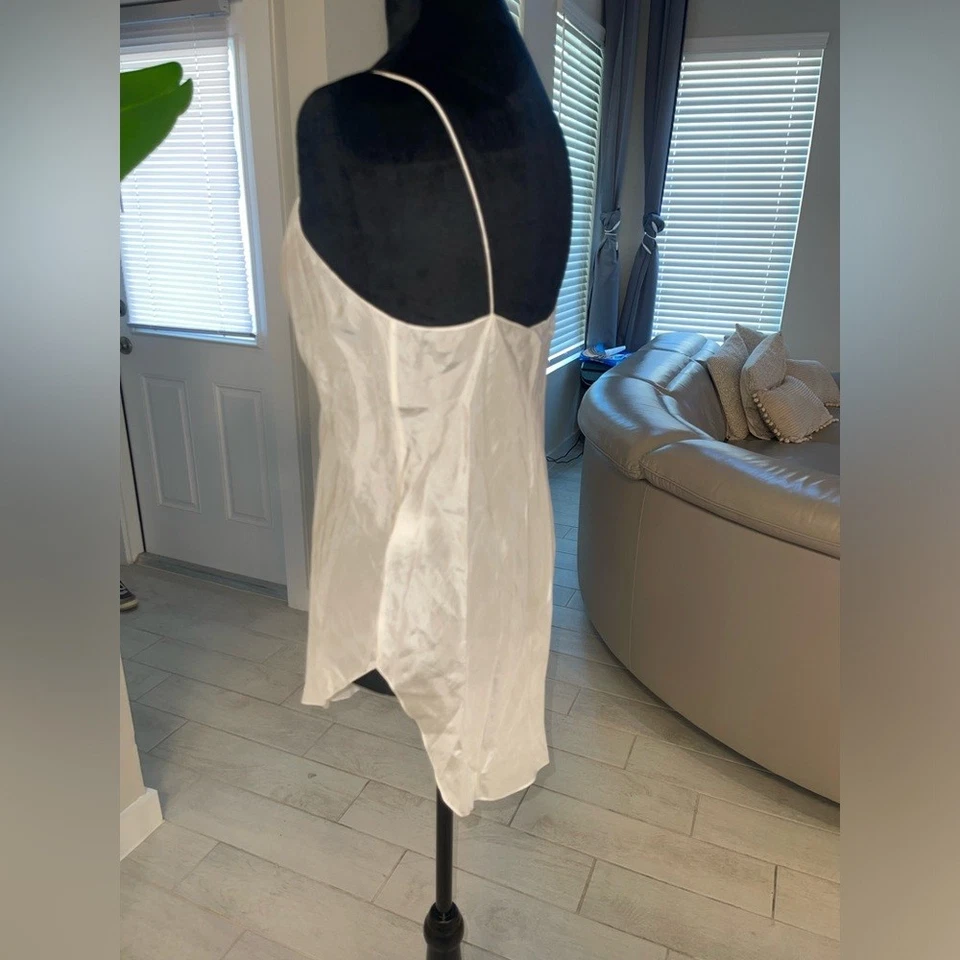 Ralph Lauren Silk Sheer Cami Tank кремовый белый 4 - Изображение 4 из 4