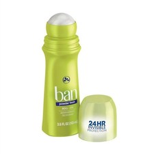 3 Pack Ban Roll-On Antiperspirant Deodorant Powder Fresh 3.5 fl oz Each
