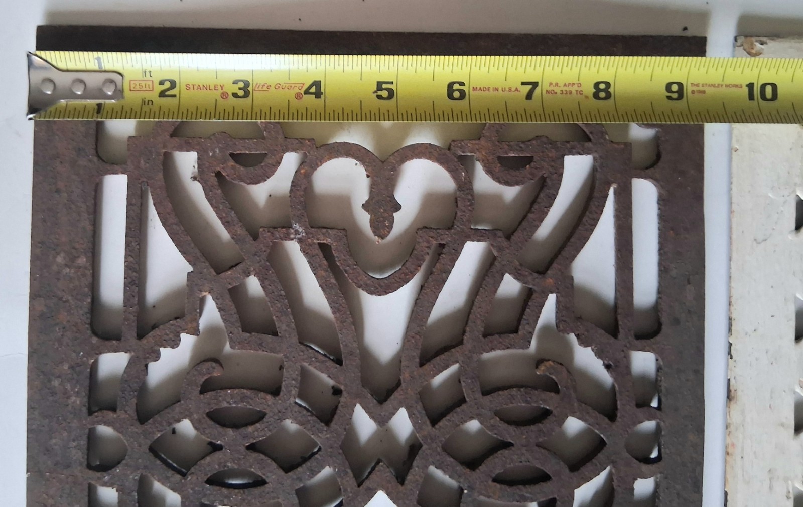 3 Different Size Antique Victorian Cold Air Return Heat Grate Cast Iron 