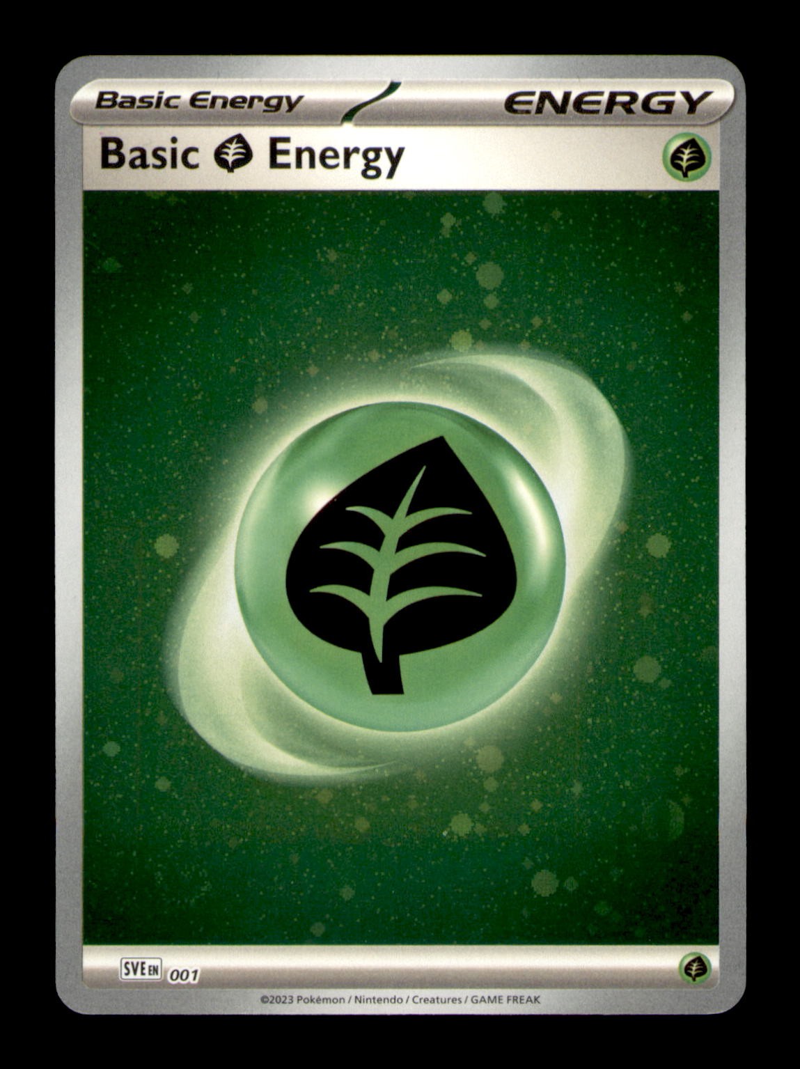Basic Grass Energy (Cosmos Holo) 001 Scarlet & Violet Energies Holo NM Pokemon