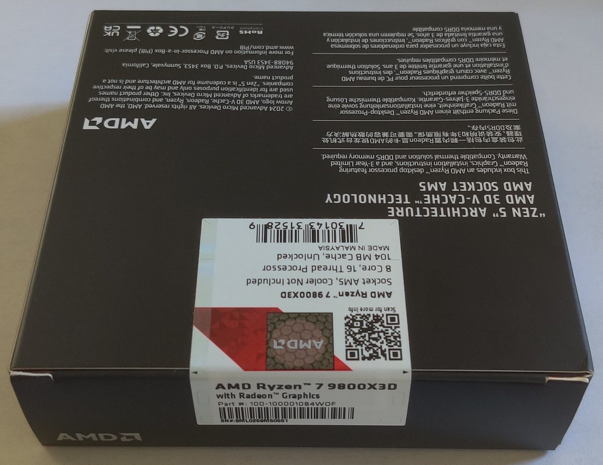 AMD Ryzen 7 9800X3D ASUS B650-E TUF Gaming WiFi Corsair