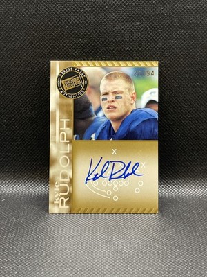 2011 Press Pass Kyle Rudolph #PPS-KR Gold Parallel /94 Autographs Notre Dame