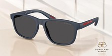 PRADA LINEA ROSSA PS 06YS TFY06F Rubber Blue Dark Grey 56 mm Men's Sunglasses